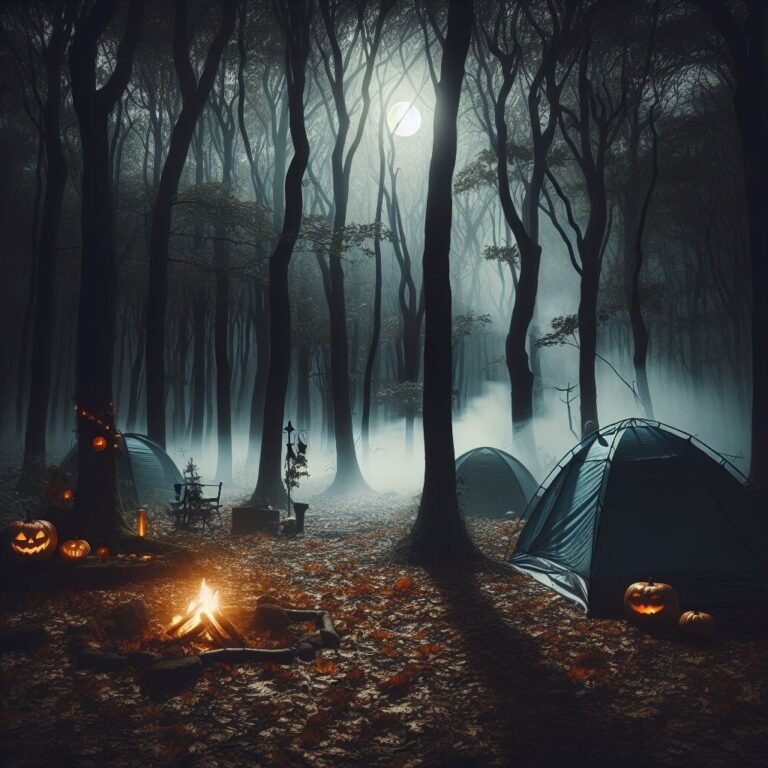 Spooky Adventures: Camping in the Woods During Halloween 🎃🌲